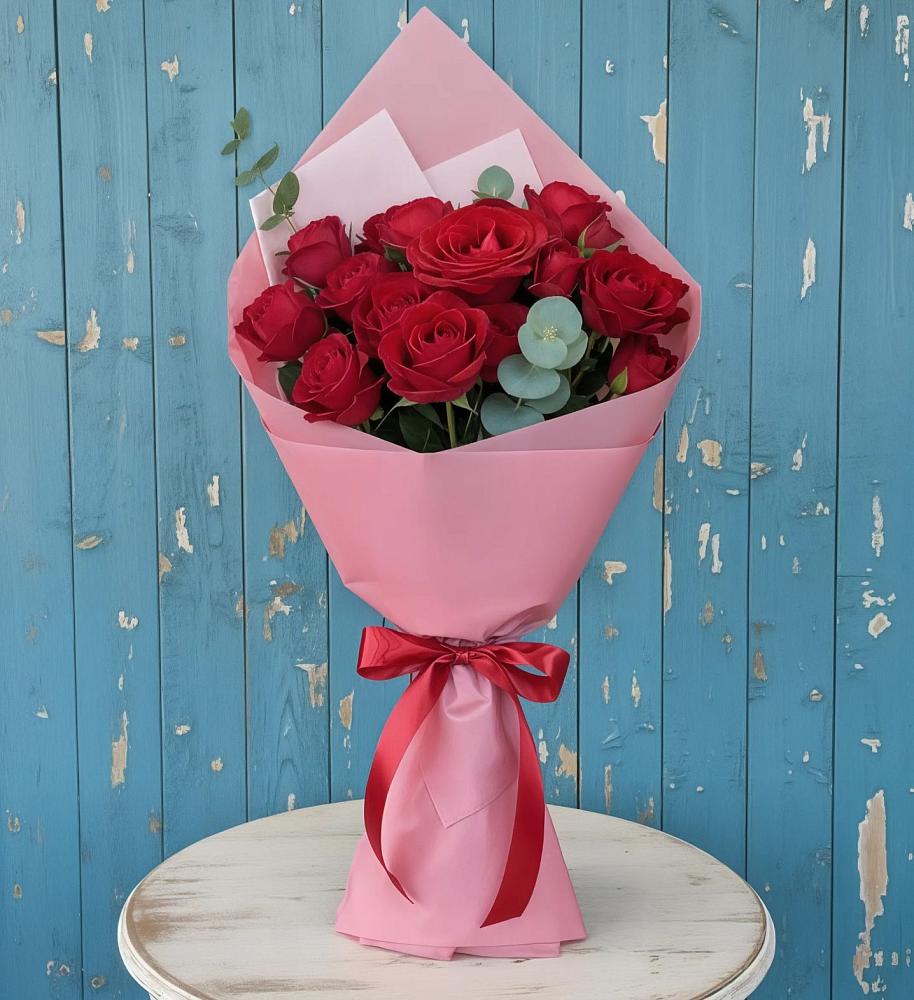 Букет красный бархат в городе Вышний Волочёк Букет цветов из: Розы в городе Вышний Волочёк