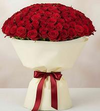 Букет 101 Красная роза Милано в городе Вышний Волочёк