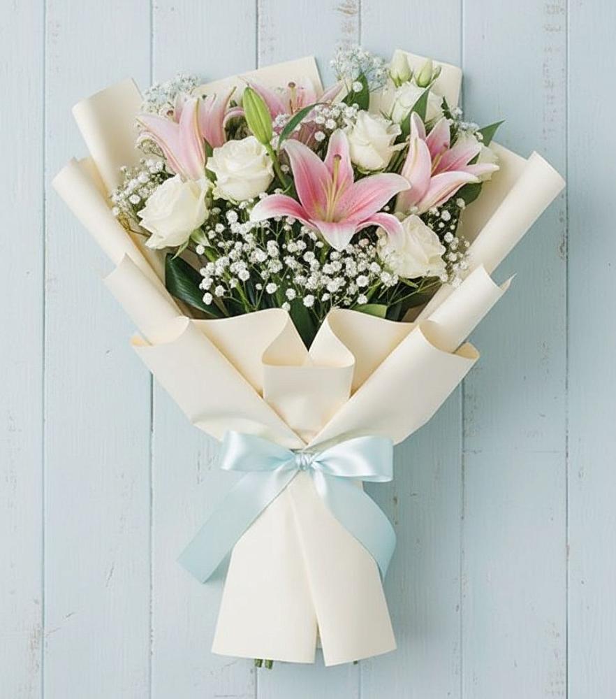 Букет Лилии в городе Вышний Волочёк Букет цветов из: Лилии в городе Вышний Волочёк