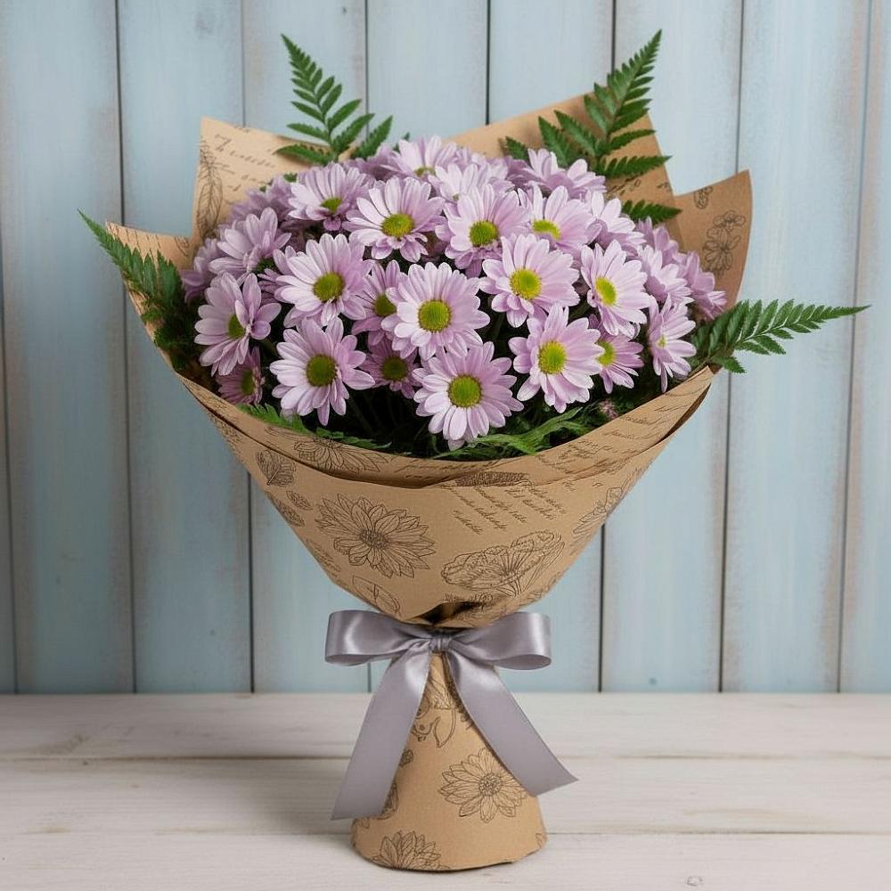 Букет соблазн в городе Вышний Волочёк Букет цветов из: Хризантемы в городе Вышний Волочёк
