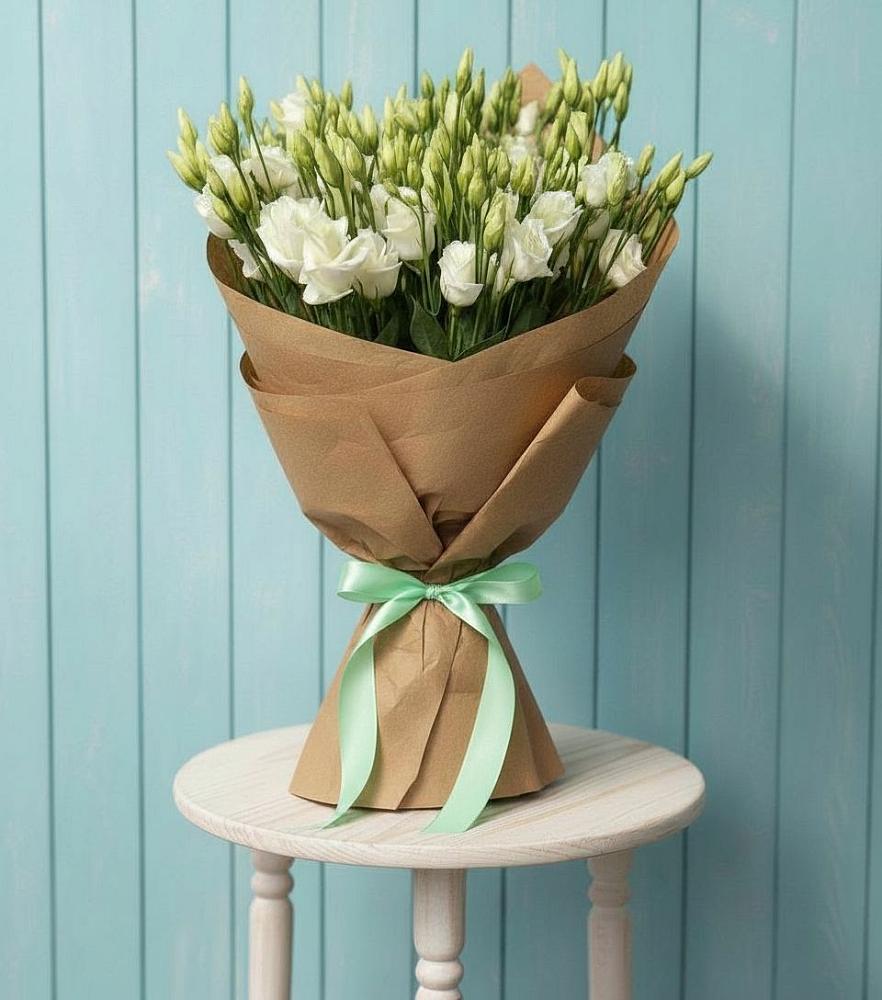 Букет Утренняя Свежесть в городе Вышний Волочёк Букет цветов из: Лизиантусы в городе Вышний Волочёк