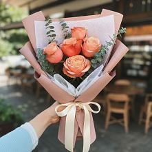 Букет персиковый аромат в городе Вышний Волочёк Букет цветов из:  Розы в городе Вышний Волочёк