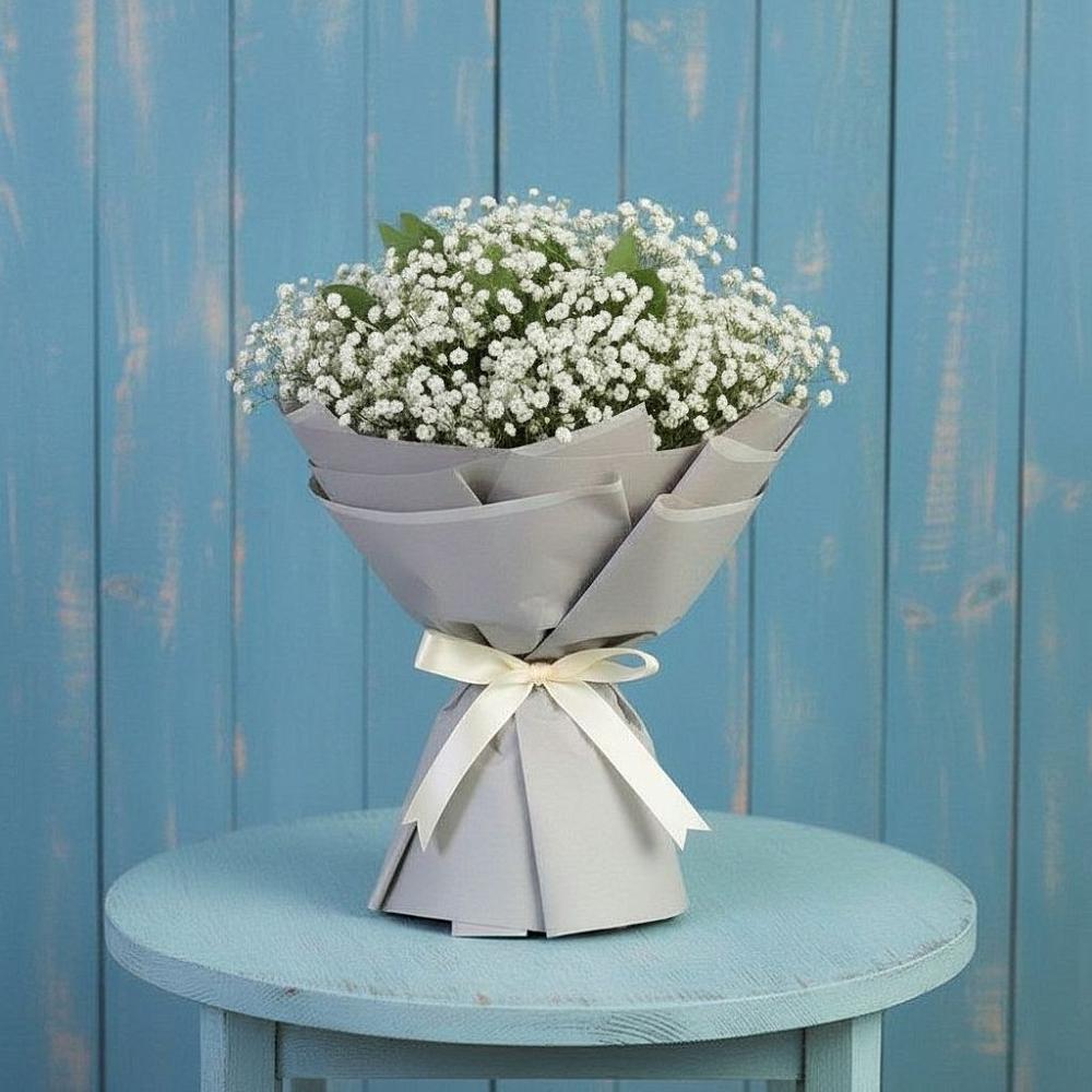 Букет Белые гипсофилы в городе Вышний Волочёк Букет цветов из: Гипсофила в городе Вышний Волочёк