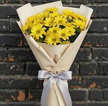 Букет Желтое настроение в городе Вышний Волочёк Букет цветов из:  Хризантемы в городе Вышний Волочёк