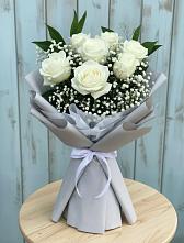 Букет из белых роз #REPLACE_PRED# городе Вышний Волочёк Букет цветов из:  Розы #REPLACE_PRED# городе Вышний Волочёк