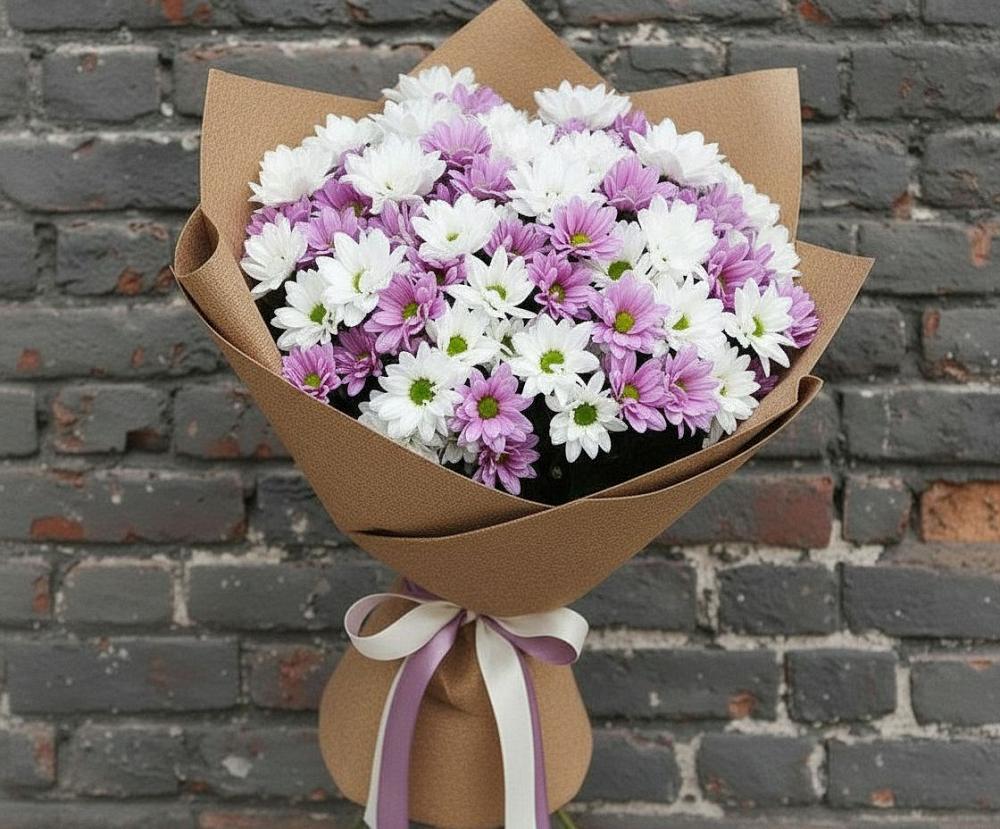 Букет грани совершенства в городе Вышний Волочёк Букет цветов из: Хризантемы в городе Вышний Волочёк