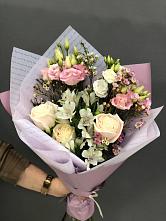 Букет лунная мелодия #REPLACE_PRED# городе Вышний Волочёк Букет цветов из:  Альстромерии, Розы и Лизиантусы #REPLACE_PRED# городе Вышний Волочёк