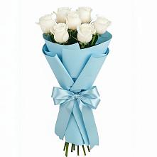 7 Белых роз Проуд в городе Вышний Волочёк Букет 7 белых роз Проуд в городе Вышний Волочёк