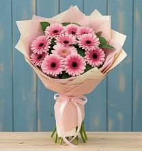 Букет пурпурно-розовый в городе Вышний Волочёк Букет цветов из:  Герберы в городе Вышний Волочёк